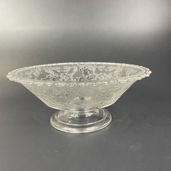 Antique Dithridge & Company Cupid's Hunt Crystalloid Low Compote 1879 - Picture 4 of 5